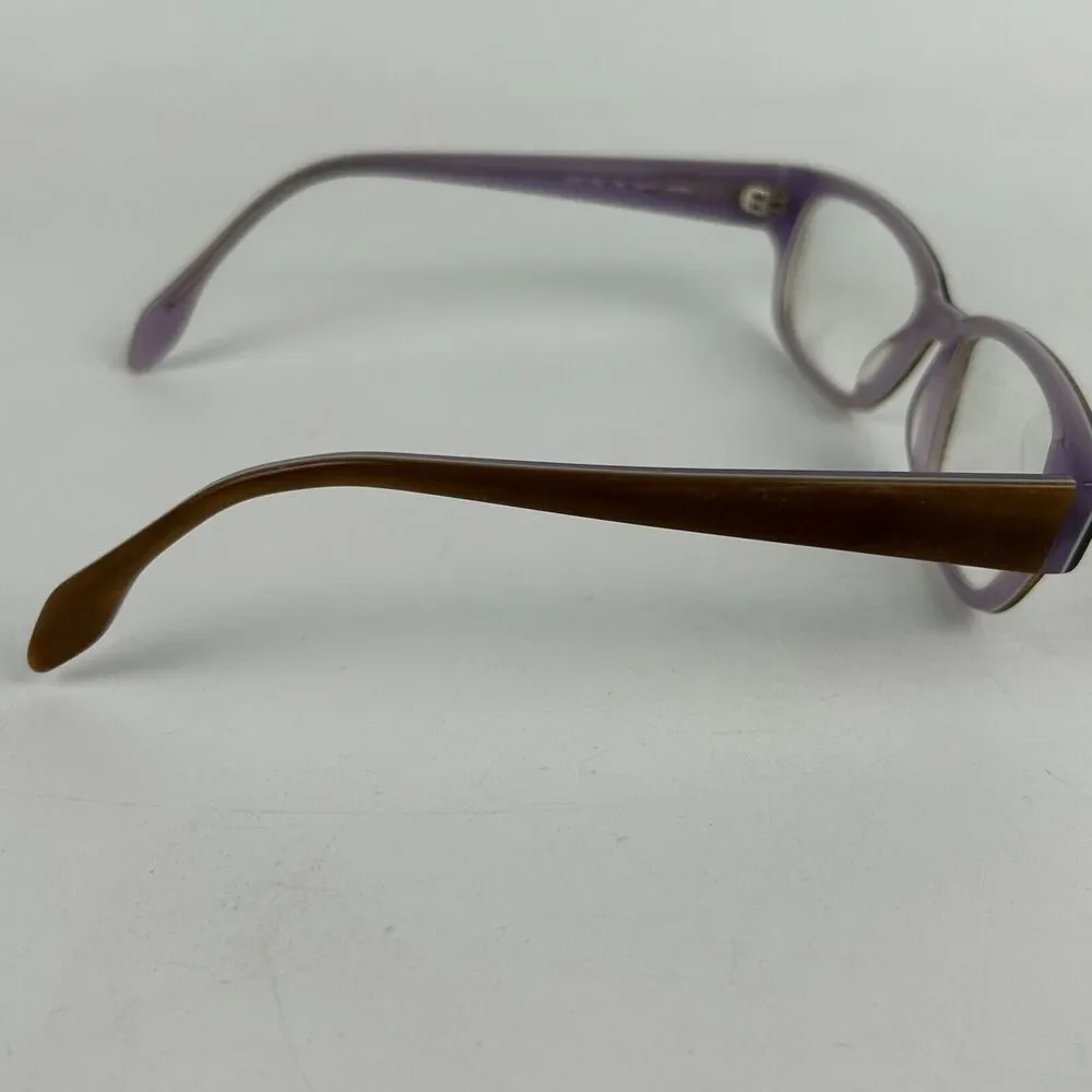 Vivid 7005 Eyeglasses Womens Burgundy Blue Plastic Round Full Rim 49 17 145‎